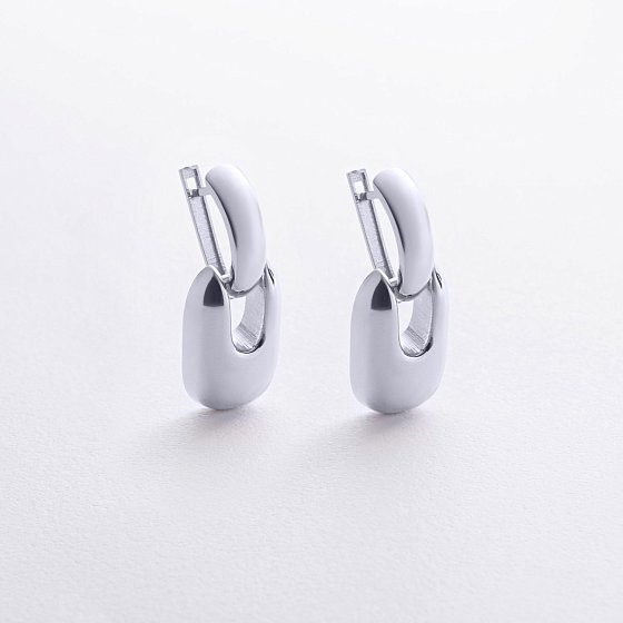 Серьги "Nicoletta" в белом золоте с09152 №4