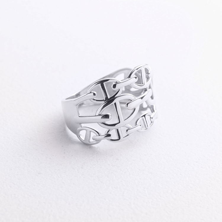 Каблучка "Helen" у білому золоті к08434 від ювелірного магазину Онікс - 1