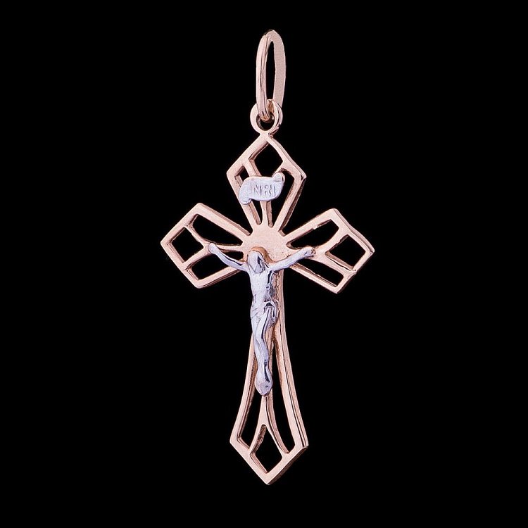 Православний хрест з розп'яттям п00662 від ювелірного магазину Онікс