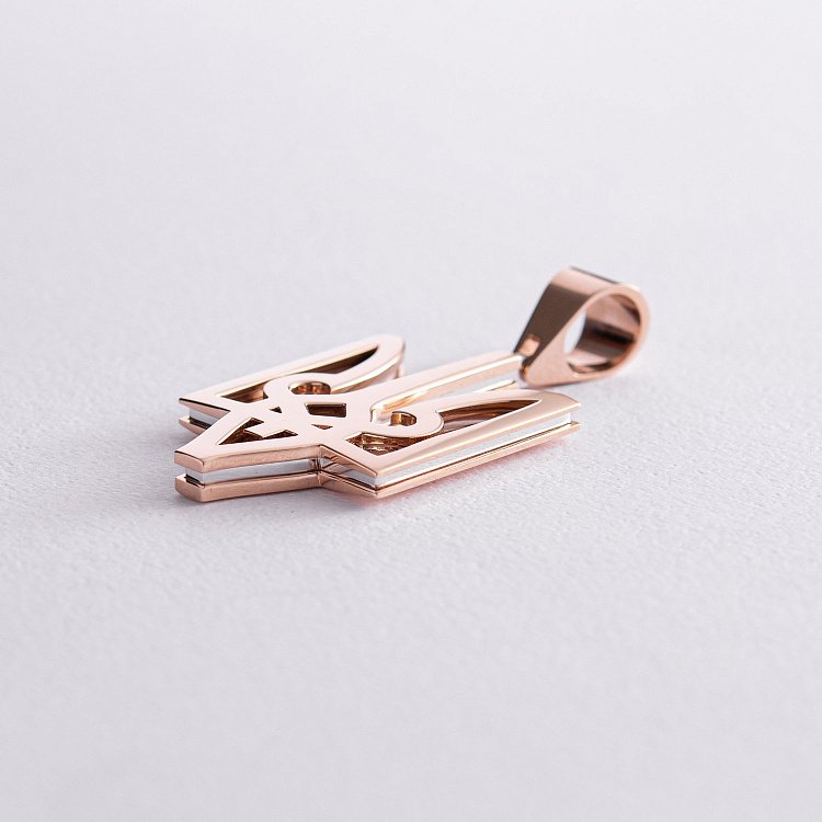 Золотий кулон Герб України "Тризуб" 123672400 від ювелірного магазину Онікс - 2