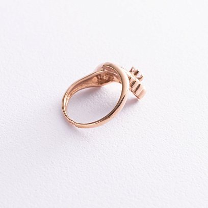 Золота каблучка "Ніжка немовляти" вставка фіаніт к03126 №4