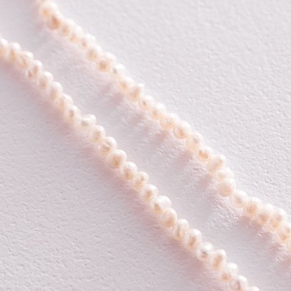 Серебряное колье "Жемчужинки" 181283 №5