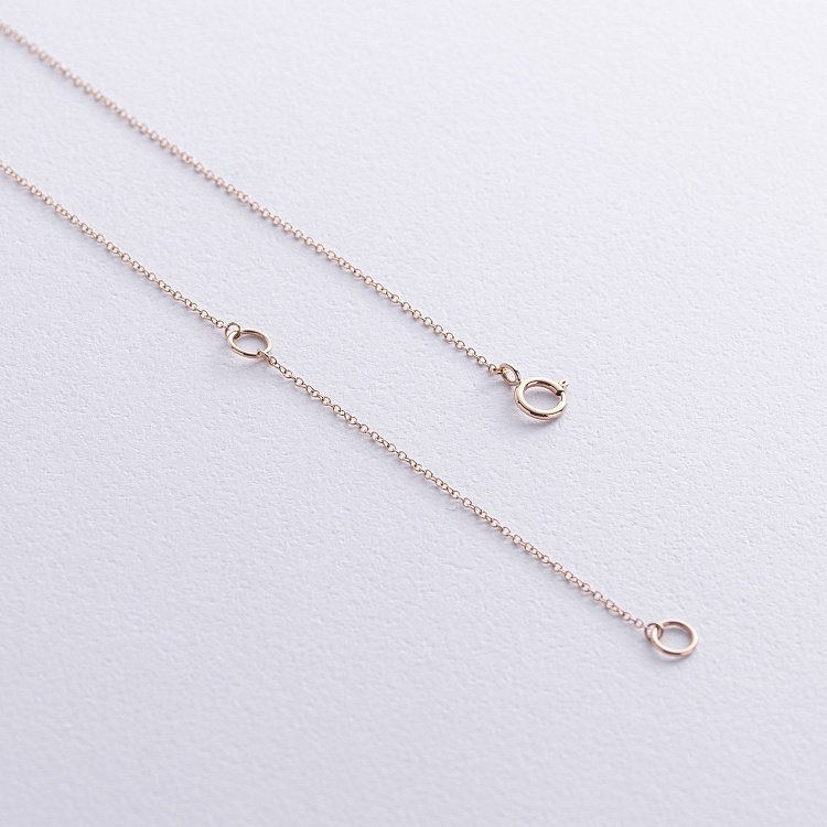 Золоте кольє (рожевий опал, діаманти) колб0127sc від ювелірного магазину Онікс - 4