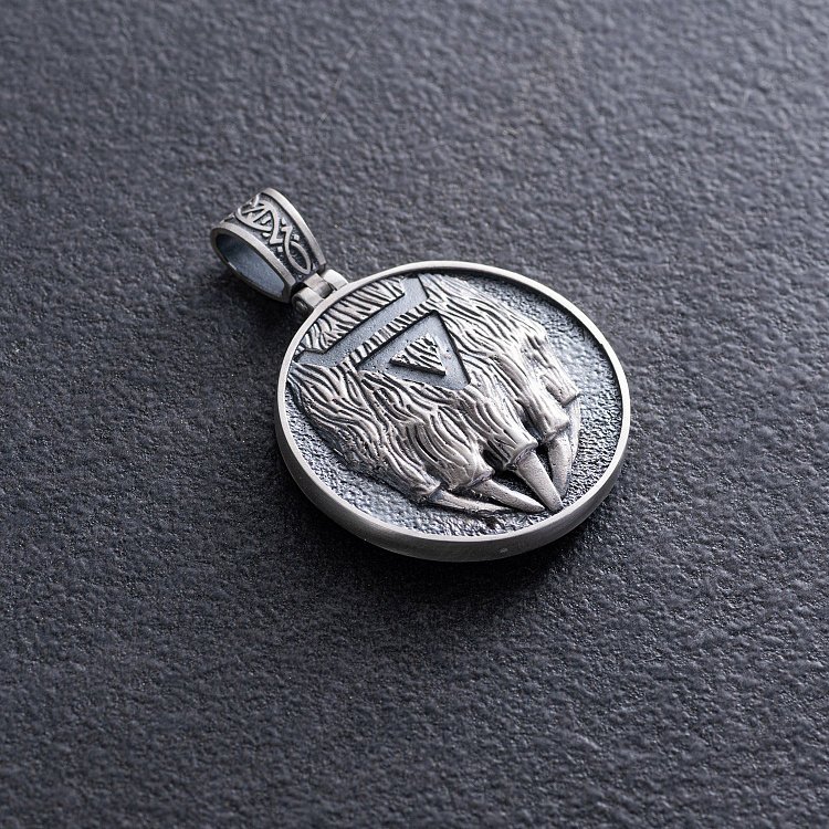 Срібний кулон "Ведмідь. Лапа ведмедя" 1200 від ювелірного магазину Онікс - 4