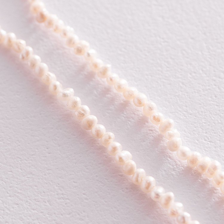 Серебряное колье "Жемчужинки" 181283 от ювелирного магазина Оникс - 5