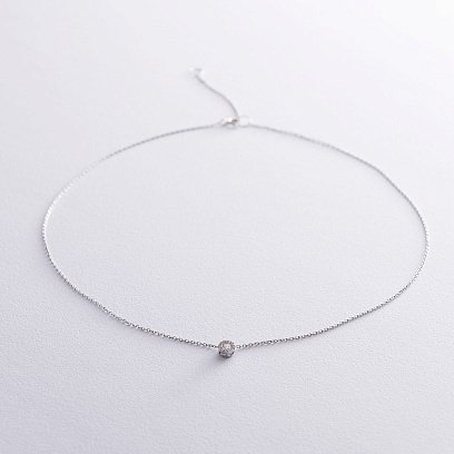 Золоте кольє з діамантами колб0013ca №3