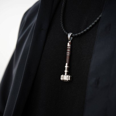 Серебряный кулон "Молот викинга" с эбеном 1116п №3