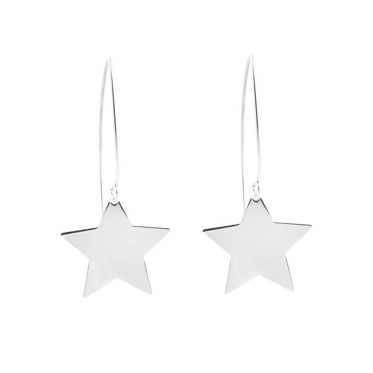 Срібні сережки "Зірочки" 122145 від ювелірного магазину Онікс - 1