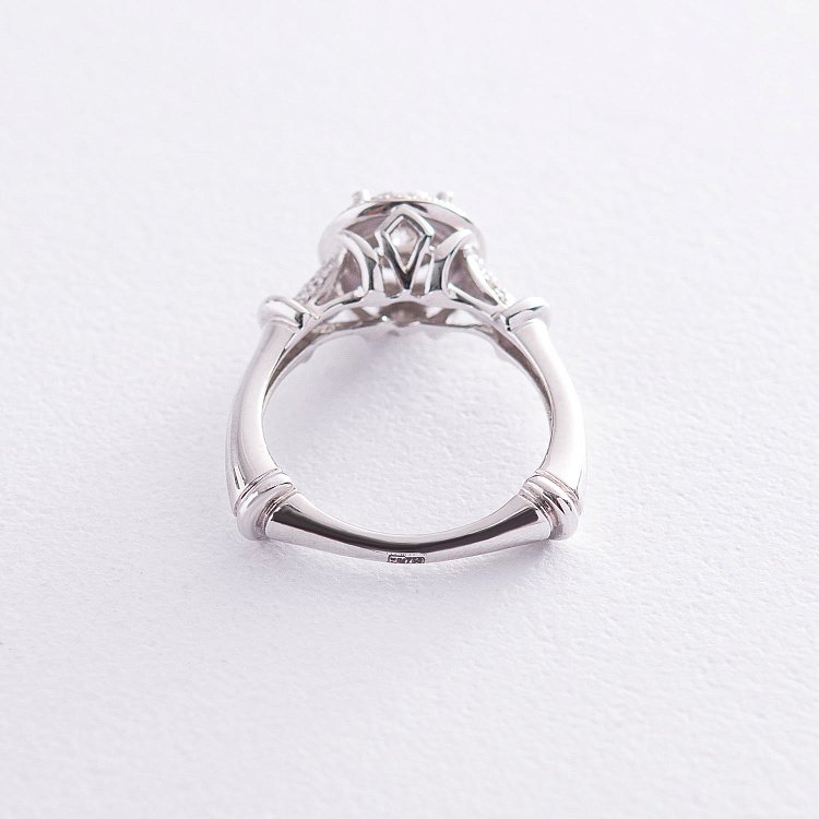 Золота каблучка з діамантами к543 від ювелірного магазину Онікс - 4