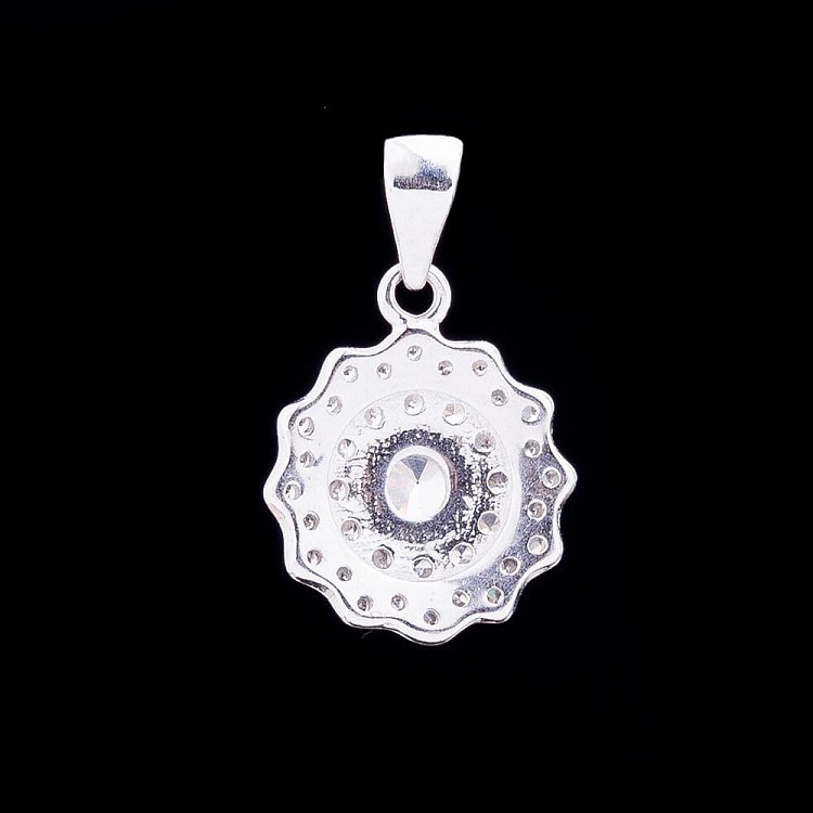 Серебряная подвеска с фианитами 132257 от ювелирного магазина Оникс - 4