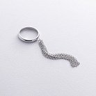 Кольцо с цепочками (белое золото) к07476 от ювелирного магазина Оникс