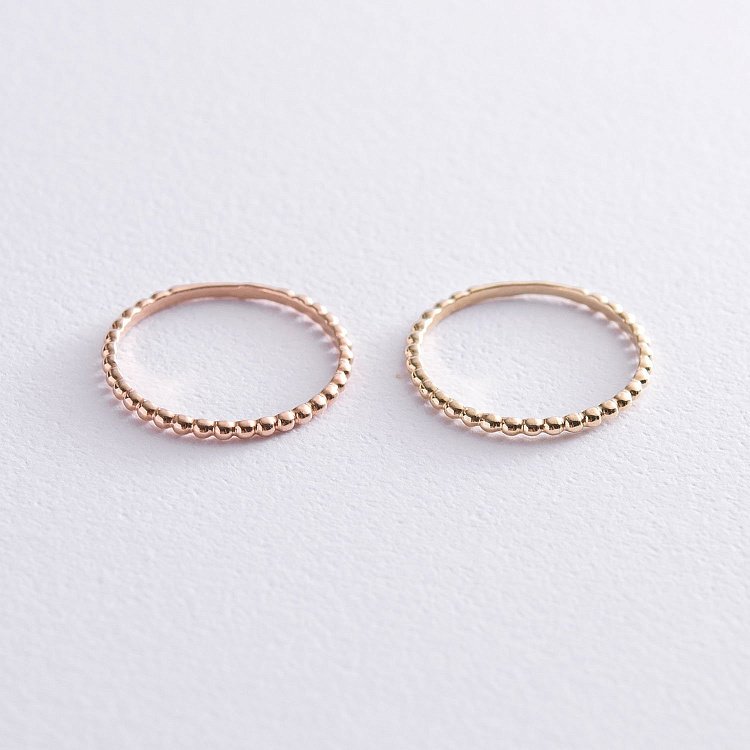 Каблучка в червоному золоті к06601 від ювелірного магазину Онікс - 4