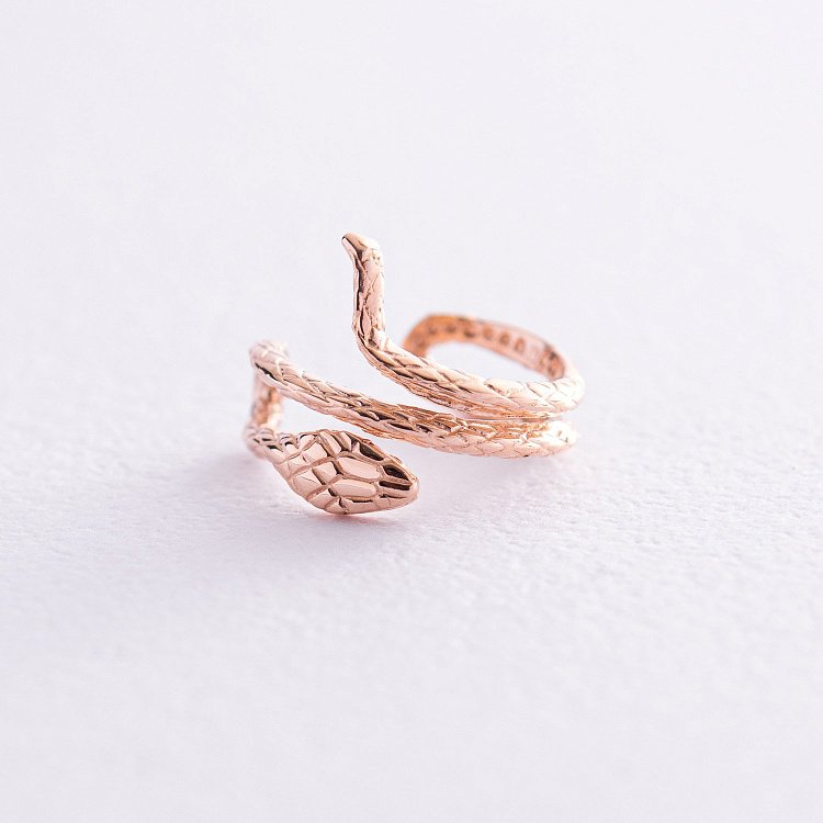 Золота сережка - каффа "Змія" с08215 від ювелірного магазину Онікс