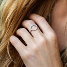 Серебряное кольцо "Круговорот" с фианитами 112577 от ювелирного магазина Оникс - 3
