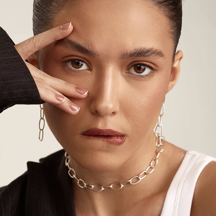 Серебряное колье "Свобода" 181037 от ювелирного магазина Оникс - 36