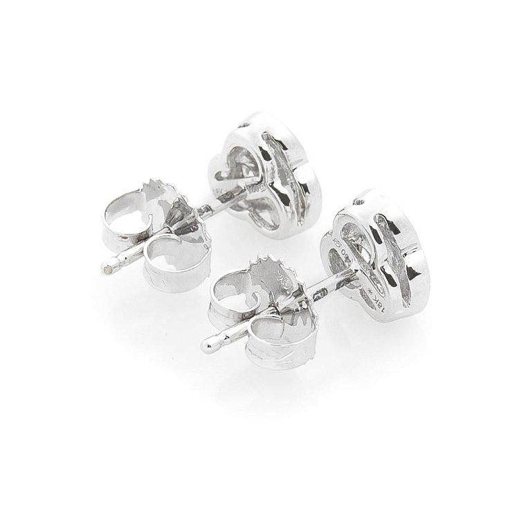 Золотые серьги-гвоздики с бриллиантами сб0129da - 2 Золотые серьги-гвоздики с бриллиантами сб0129da от ювелирного магазина Оникс - 2