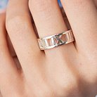 Серебряное кольцо "Течение времени" (римские цифры) 112657 от ювелирного магазина Оникс - 2