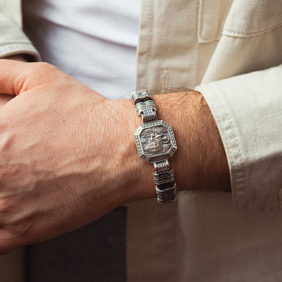 Срібний браслет "Архангел Михаїл" 1911 №4