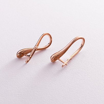 Золоті сережки "Крапельки" с07722 №4