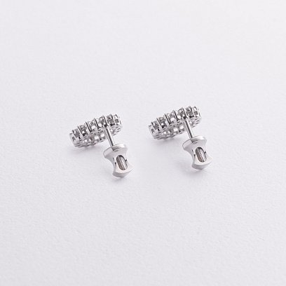 Золоті сережки - пусети з діамантами 342661121 №2