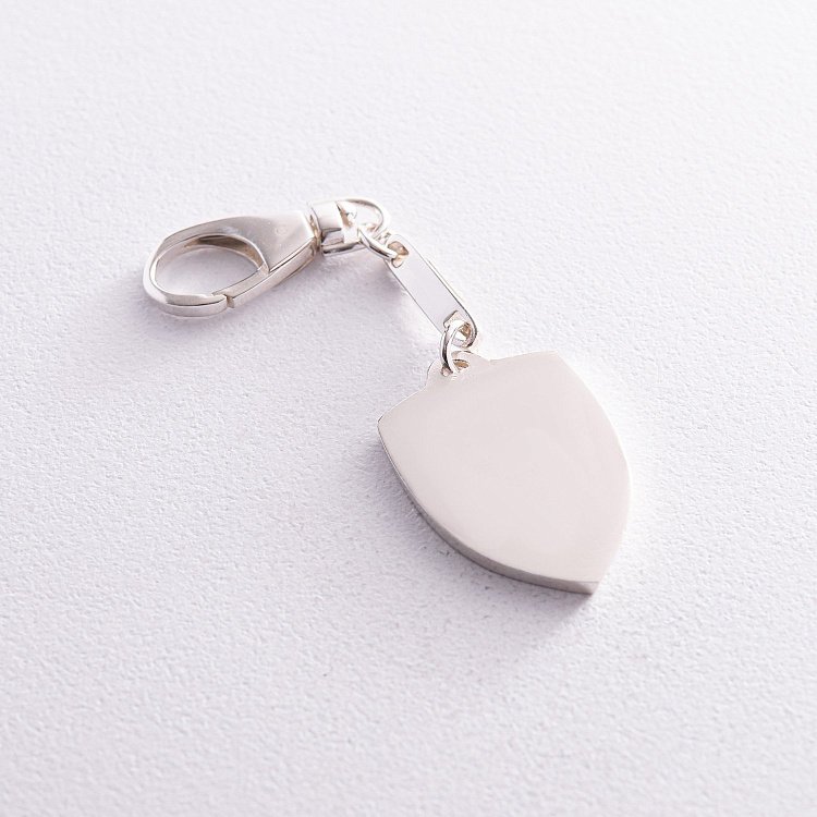 Серебряный брелок "Герб України - Тризуб. Україна понад усе. Индивидуальная гравировка" 10058 от ювелирного магазина Оникс - 3