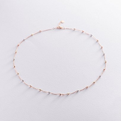 Золотое колье "Шарики" кол01616