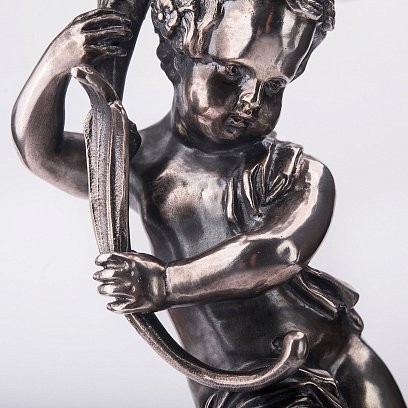 Серебряный подсвечник ручной работы "Античный" сер00037 №3