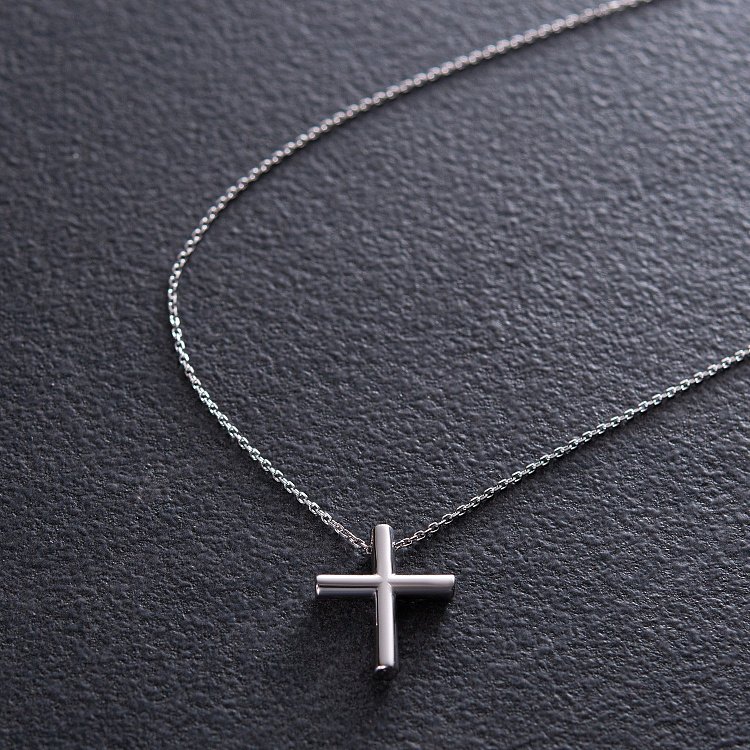 Колье с крестиком в серебре 181266 от ювелирного магазина Оникс - 6