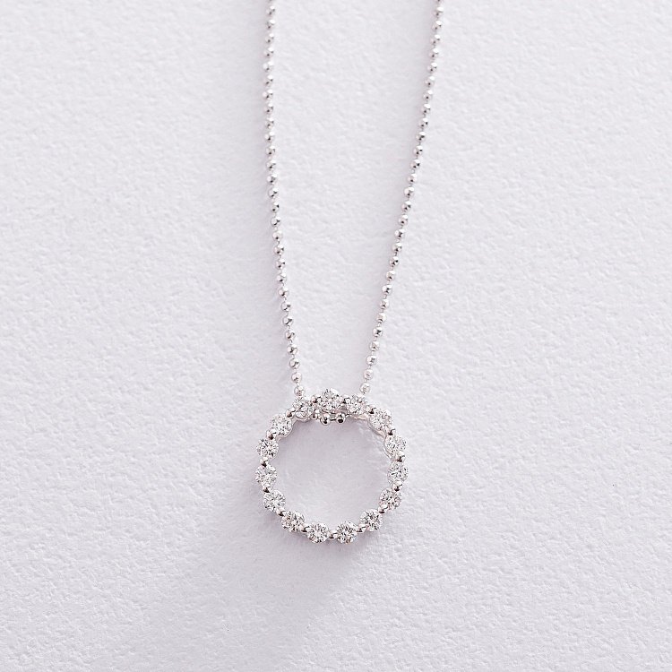 Золота підвіска з діамантами пб0182ri від ювелірного магазину Онікс - 1