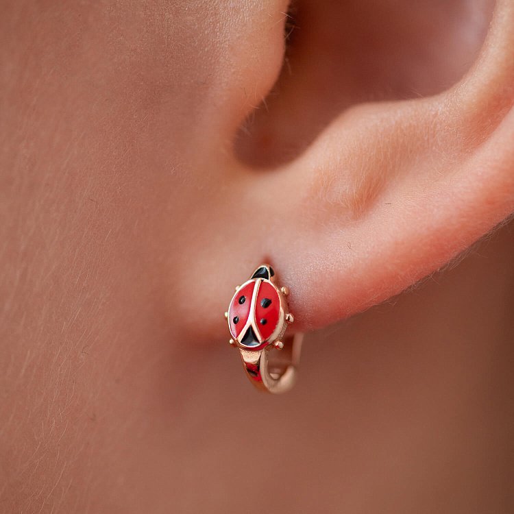 Золоті дитячі сережки "Сонечка" с04782 від ювелірного магазину Онікс - 3