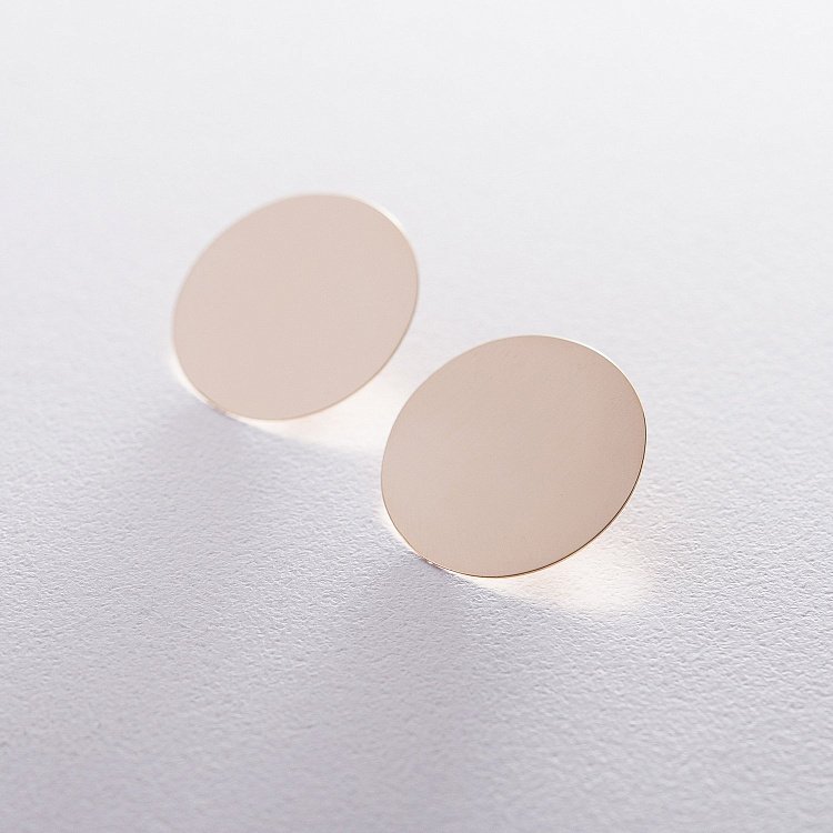 Сережки "Великі комети" в жовтому золоті с06324 від ювелірного магазину Онікс - 3