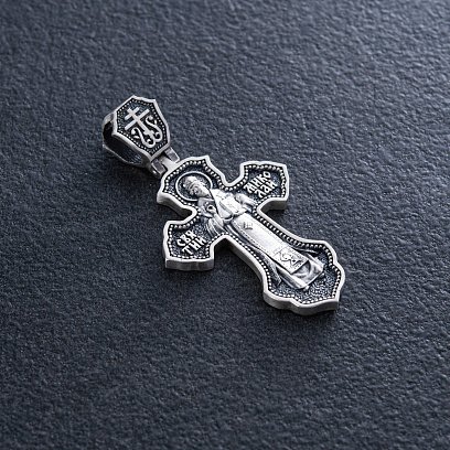 Православний хрест "Розп'яття Христове. Св. Миколай Чудотворець" кд-9 №2