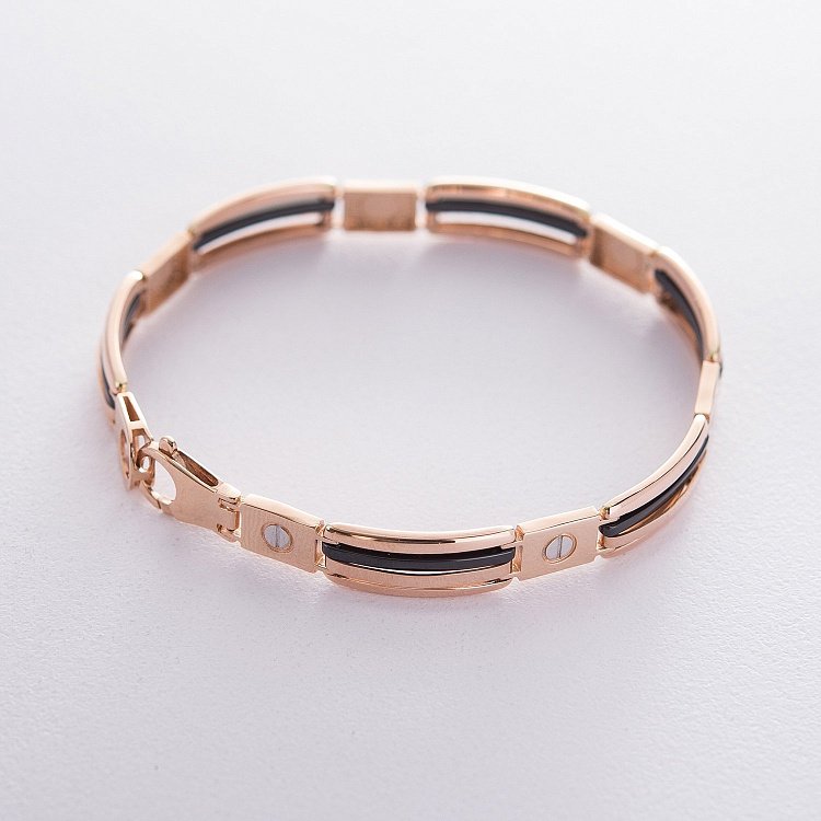 Чоловічий золотий браслет б04231 від ювелірного магазину Онікс