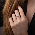 Золотое кольцо с черными бриллиантами 234521122 от ювелирного магазина Оникс - 4