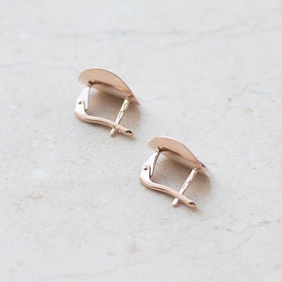 Золоті сережки "Досконалість" 470085 №4