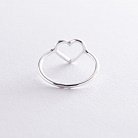 Срібна каблучка "Серце" 112306 от ювелирного магазина Оникс - 1