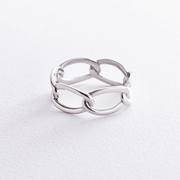 Кольцо "Цепочка" в серебре 7054 от ювелирного магазина Оникс