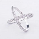 Срібний перстень з фіанітами 111816 от ювелирного магазина Оникс