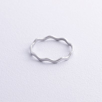 Кольцо "Волна" в серебре 112588