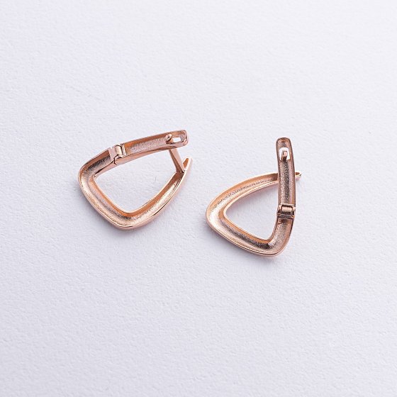 Серьги "Ember" в красном золоте с08619 №5