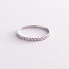 Золотое кольцо дорожка с бриллиантами и сапфиром 101-10111б от ювелирного магазина Оникс