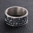 Серебряное текстурное кольцо 7018 от ювелирного магазина Оникс - 5