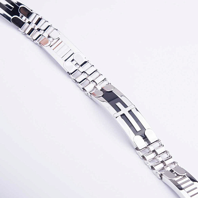 Золотий браслет з оніксом б03829 №3