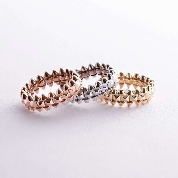 Кольцо "Тереза" в белом золоте к06545 от ювелирного магазина Оникс - 3