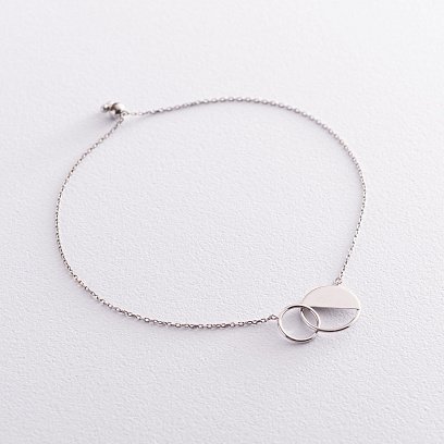 Золотий браслет "Переплетення" б04735 №5