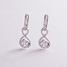 Золоті сережки з діамантами с343 от ювелирного магазина Оникс