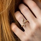 Кольцо "Змея" в желтом золоте к07994 от ювелирного магазина Оникс - 5
