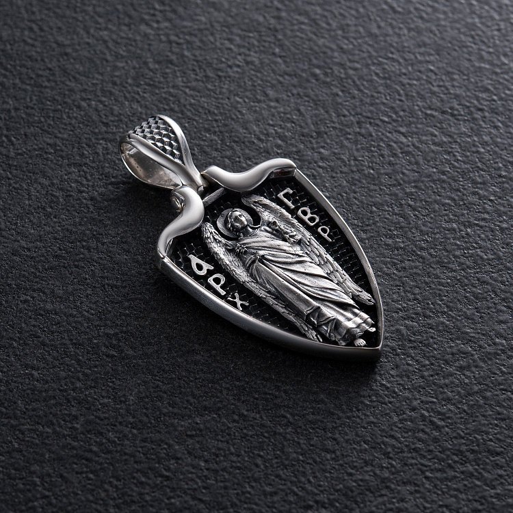 Срібний кулон "Архангел Гавриїл" 133223 від ювелірного магазину Онікс - 7