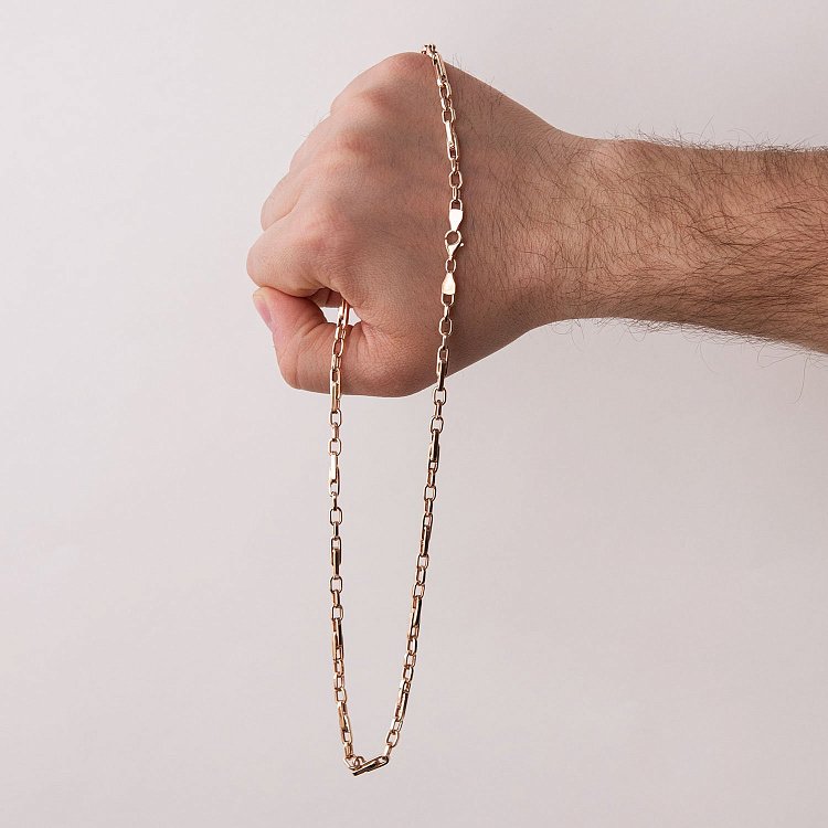 Чоловічий золотий ланцюжок (0.4 см) ц00428 від ювелірного магазину Онікс - 1