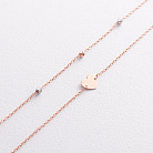 Двойной золотой браслет "Сердечко" б05840 от ювелирного магазина Оникс - 1